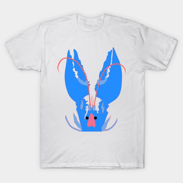 Blue lobster T-Shirt by Orangerinka